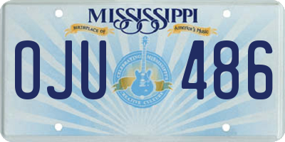 MS license plate OJU486