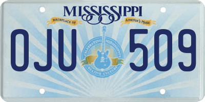 MS license plate OJU509