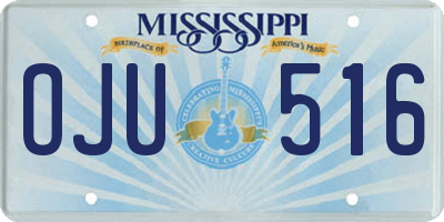 MS license plate OJU516