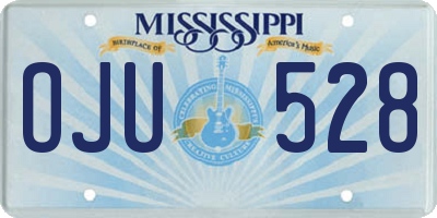 MS license plate OJU528