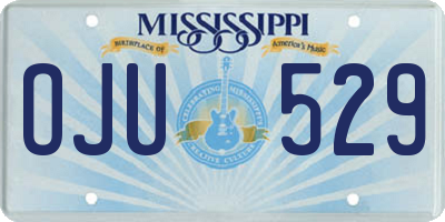 MS license plate OJU529