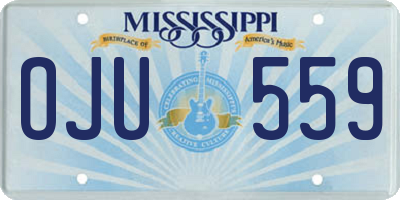 MS license plate OJU559