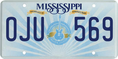 MS license plate OJU569