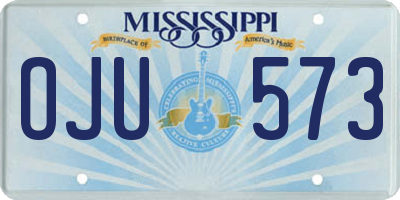 MS license plate OJU573