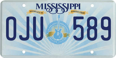 MS license plate OJU589