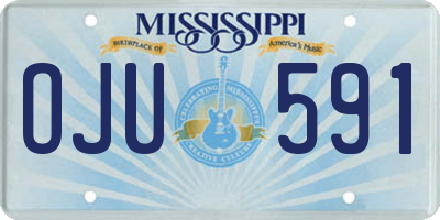 MS license plate OJU591