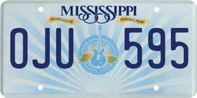 MS license plate OJU595