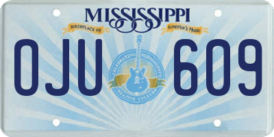 MS license plate OJU609