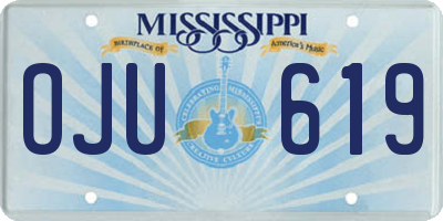 MS license plate OJU619