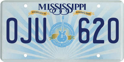 MS license plate OJU620