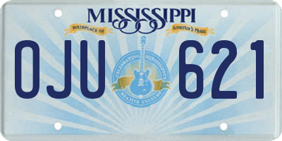 MS license plate OJU621