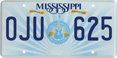 MS license plate OJU625