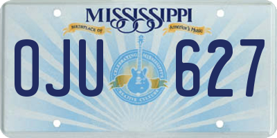 MS license plate OJU627