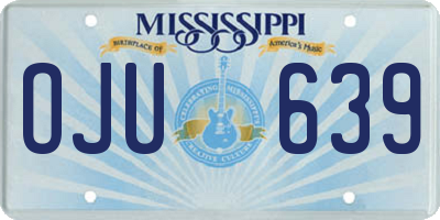 MS license plate OJU639