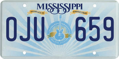 MS license plate OJU659