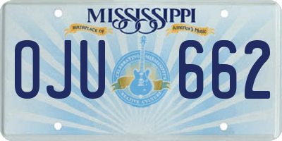 MS license plate OJU662