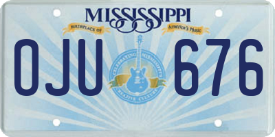 MS license plate OJU676