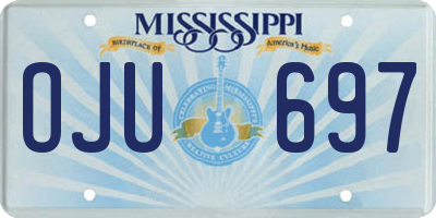MS license plate OJU697