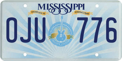 MS license plate OJU776