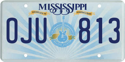 MS license plate OJU813