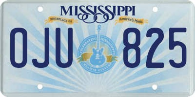 MS license plate OJU825