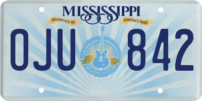 MS license plate OJU842