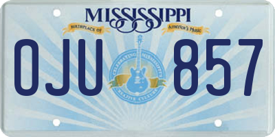 MS license plate OJU857