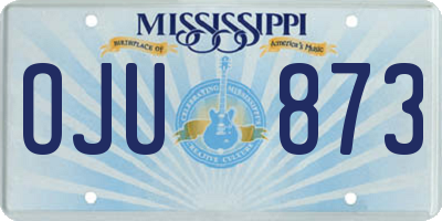 MS license plate OJU873