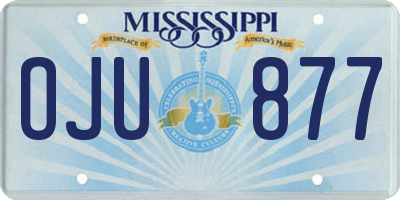 MS license plate OJU877
