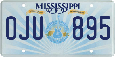 MS license plate OJU895