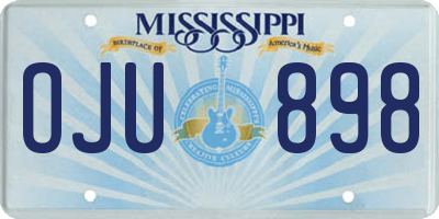 MS license plate OJU898