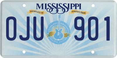 MS license plate OJU901