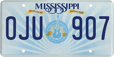 MS license plate OJU907