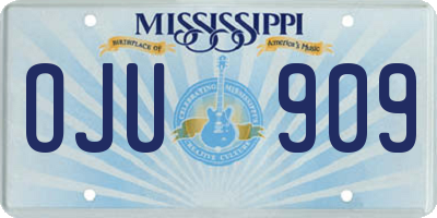 MS license plate OJU909