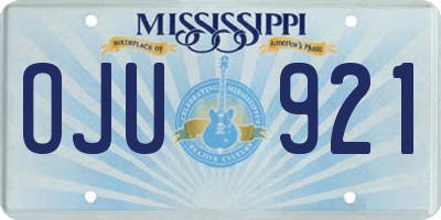 MS license plate OJU921