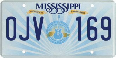 MS license plate OJV169