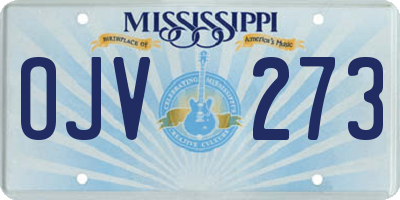 MS license plate OJV273
