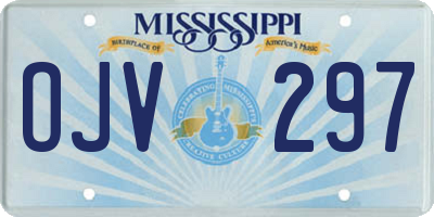 MS license plate OJV297