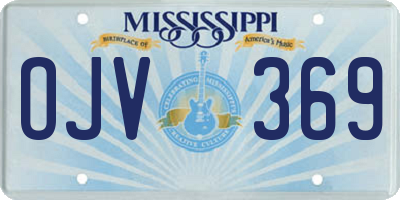 MS license plate OJV369