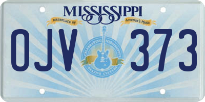 MS license plate OJV373