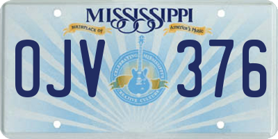 MS license plate OJV376