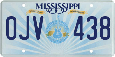 MS license plate OJV438