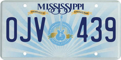 MS license plate OJV439