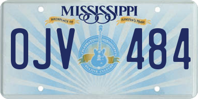 MS license plate OJV484