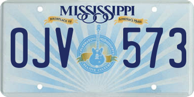 MS license plate OJV573