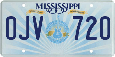 MS license plate OJV720