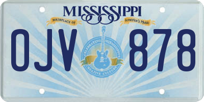 MS license plate OJV878