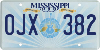 MS license plate OJX382