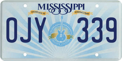MS license plate OJY339