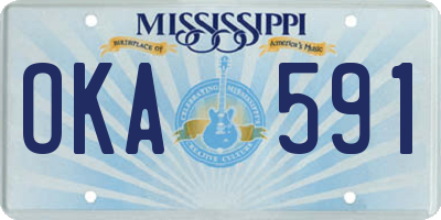 MS license plate OKA591